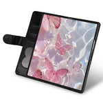 For Samsung Galaxy Z Fold8 Ultra PU + PC Stand Case Glitter Phone Leather Cover Zipper Pocket with Strap