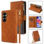 Til Samsung Galaxy Z Fold8 Ultra PU + PC-etui Farvesplejsning Læder Telefoncover med Rem