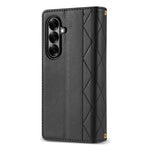 Til Samsung Galaxy Z Fold8 Ultra Etui Rhombus Syet Læderpung Telefoncover med Lang/Kort Rem