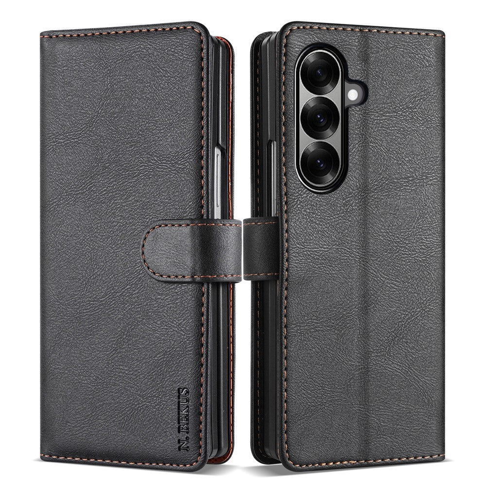 N.BEKUS CSJ-001 For Samsung Galaxy Z Fold8 Ultra Stand Case PU Leather Wallet Phone Cover