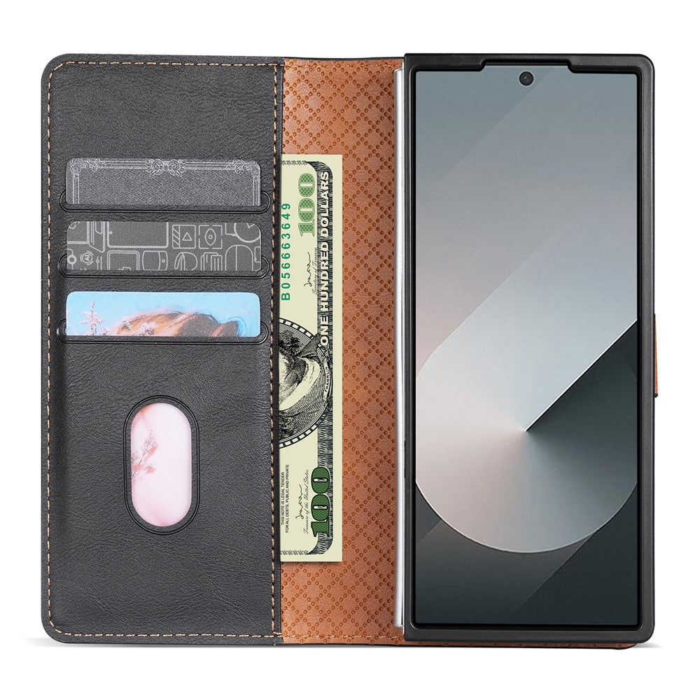 N.BEKUS CSJ-001 For Samsung Galaxy Z Fold8 Ultra Stand Case PU Leather Wallet Phone Cover