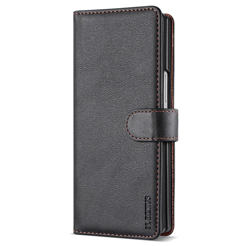 N.BEKUS CSJ-001 For Samsung Galaxy Z Fold8 Ultra Stand Case PU Leather Wallet Phone Cover