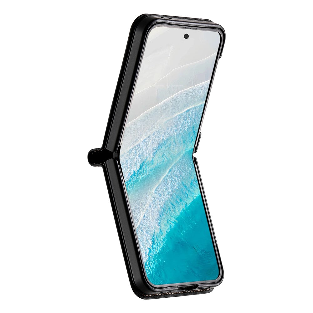 N.BEKUS För Samsung Galaxy Z Flip8 Skal Kortplats PU + PC mobil Baksida