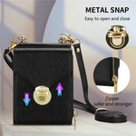 For Samsung Galaxy Z Flip8 Case Zipper Wallet PU Leather TPU PC Phone Cover with Shoulder Strap