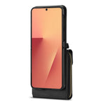 For Samsung Galaxy Z Flip8 Case Zipper Wallet PU Leather TPU PC Phone Cover with Shoulder Strap