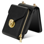 For Samsung Galaxy Z Flip8 Case Zipper Wallet PU Leather TPU PC Phone Cover with Shoulder Strap