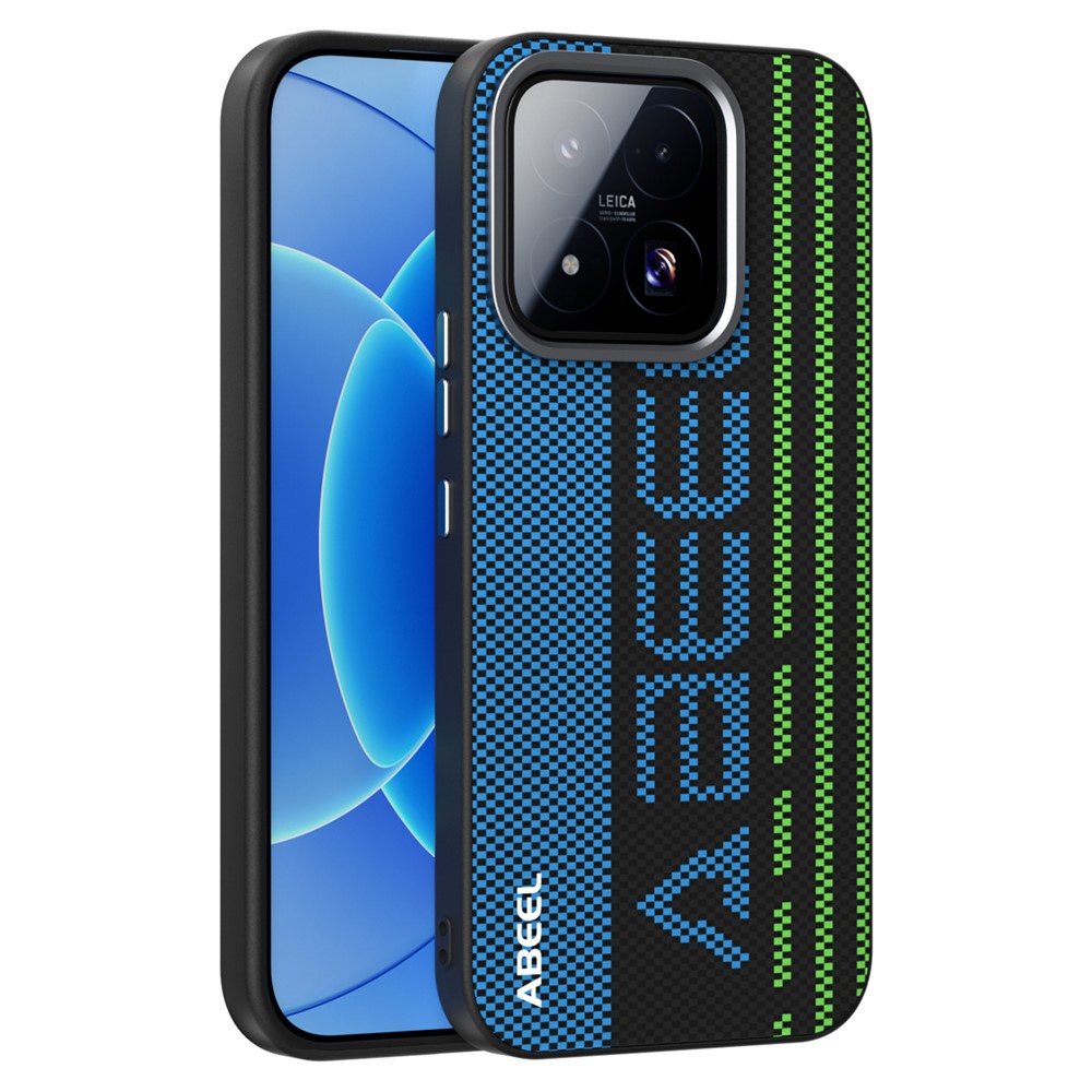 ABEEL For Xiaomi 17 Max Magnetic Case Micro-Embossing 6D Printed PC TPU Aluminum Alloy Leather Phone Cover