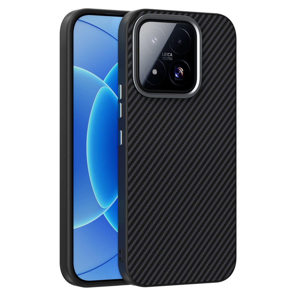 ABEEL for Xiaomi 17 Max Magnetic Case Carbon Fiber Texture TPU PC PU Phone Back Cover