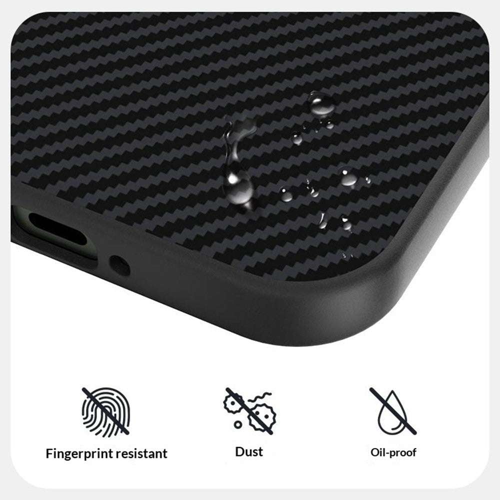 ABEEL for Xiaomi 17 Max Magnetic Case Carbon Fiber Texture TPU PC PU Phone Back Cover