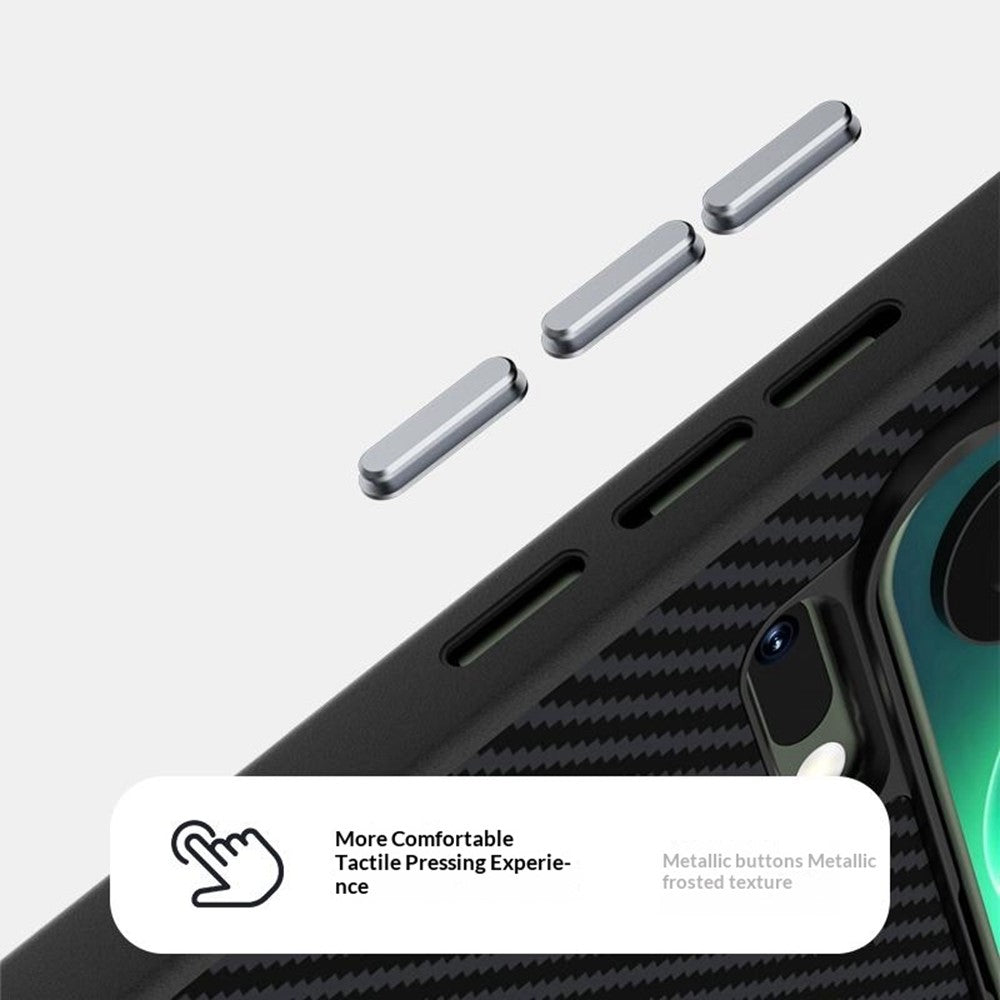 ABEEL for Xiaomi 17 Max Magnetic Case Carbon Fiber Texture TPU PC PU Phone Back Cover
