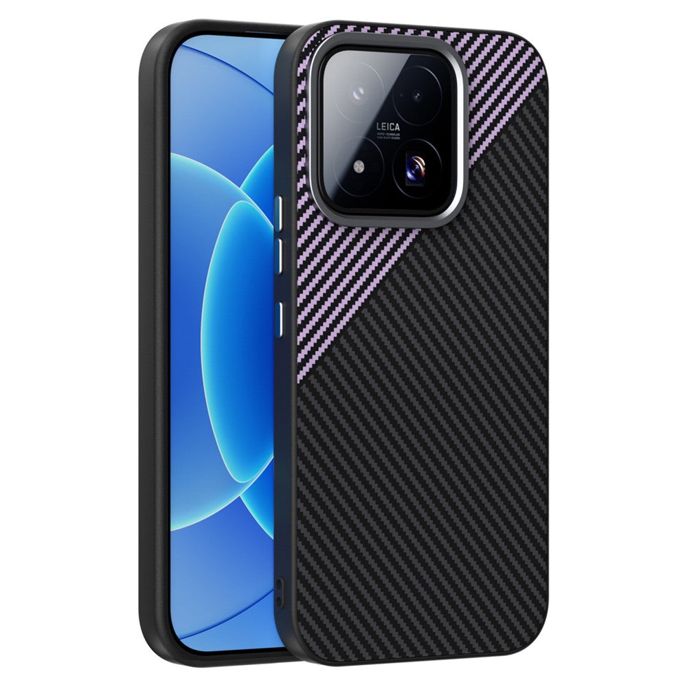 ABEEL for Xiaomi 17 Max Magnetic Case Carbon Fiber Texture TPU PC PU Phone Back Cover