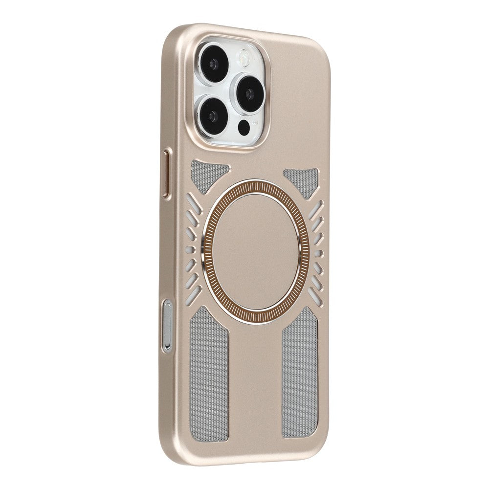 For iPhone 16 Pro Max Magnetic Case Heat Dissipation Hard PC Scratch Resistant Phone Cover