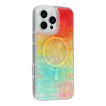 Til iPhone 16 Pro Max Magnetisk Cover Skalmønster Gradient PC+TPU Epoxy Telefoncover