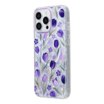 Til iPhone 15 Pro Max Magnetisk Cover Glitter Epoxy PC + TPU Blomstret Æstetisk Telefoncover