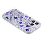 Til iPhone 15 Pro Max Magnetisk Cover Glitter Epoxy PC + TPU Blomstret Æstetisk Telefoncover