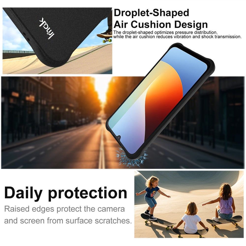 IMAK För Xiaomi Redmi A7 Pro 4G (171.56mm) / Redmi A7 Pro 5G / Poco C85x 5G / Poco C81 Pro 4G / Poco C81 4G / Poco C9E 4G Skal TPU mobilskal Airbag Stötsäkert Skydd