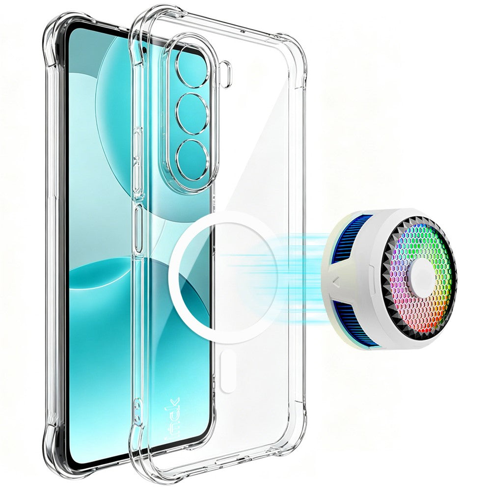 IMAK magnetisk Airbag-cover til OnePlus Nord CE6 Lite 5G / Realme P4x 5G, stødsikker TPU-beskyttelse, mobilcover