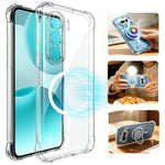 IMAK magnetisk Airbag-cover til OnePlus Nord CE6 Lite 5G / Realme P4x 5G, stødsikker TPU-beskyttelse, mobilcover