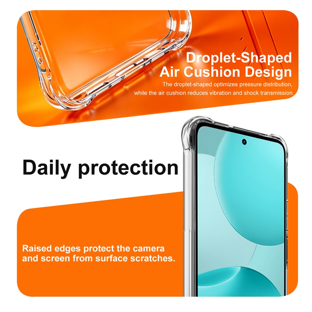 IMAK magnetisk Airbag-cover til OnePlus Nord CE6 Lite 5G / Realme P4x 5G, stødsikker TPU-beskyttelse, mobilcover