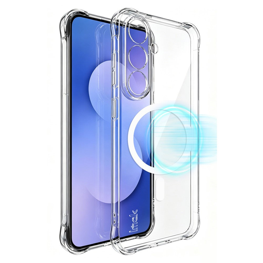 IMAK for Samsung Galaxy S26 FE Magnetic Case Airbag Shockproof Protection TPU Phone Cover