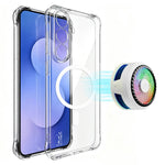 IMAK for Samsung Galaxy S26 FE Magnetic Case Airbag Shockproof Protection TPU Phone Cover