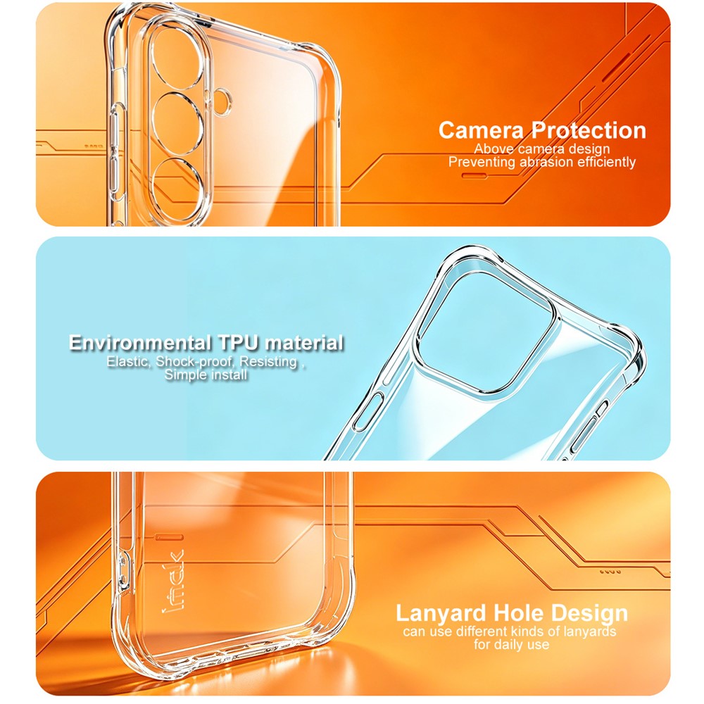 IMAK for Samsung Galaxy S26 FE Magnetic Case Airbag Shockproof Protection TPU Phone Cover