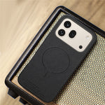 For Honor 600 5G / 600 Pro 5G Magnetic Case Cloth Texture PC + TPU + PU Leather Anti-Scratch Phone Cover