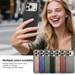 For Honor 600 5G / 600 Pro 5G Magnetic Case Cloth Texture PC + TPU + PU Leather Anti-Scratch Phone Cover