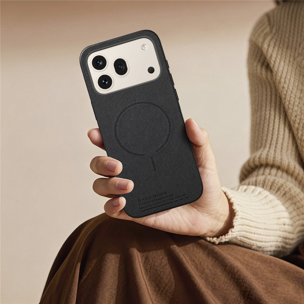 For Honor 600 5G / 600 Pro 5G Magnetic Case Cloth Texture PC + TPU + PU Leather Anti-Scratch Phone Cover