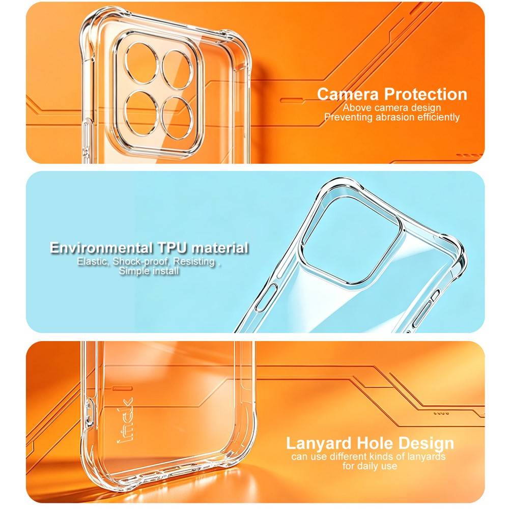IMAK for Xiaomi 17 Max Magnetic Case Airbag Shockproof Protection TPU Phone Cover