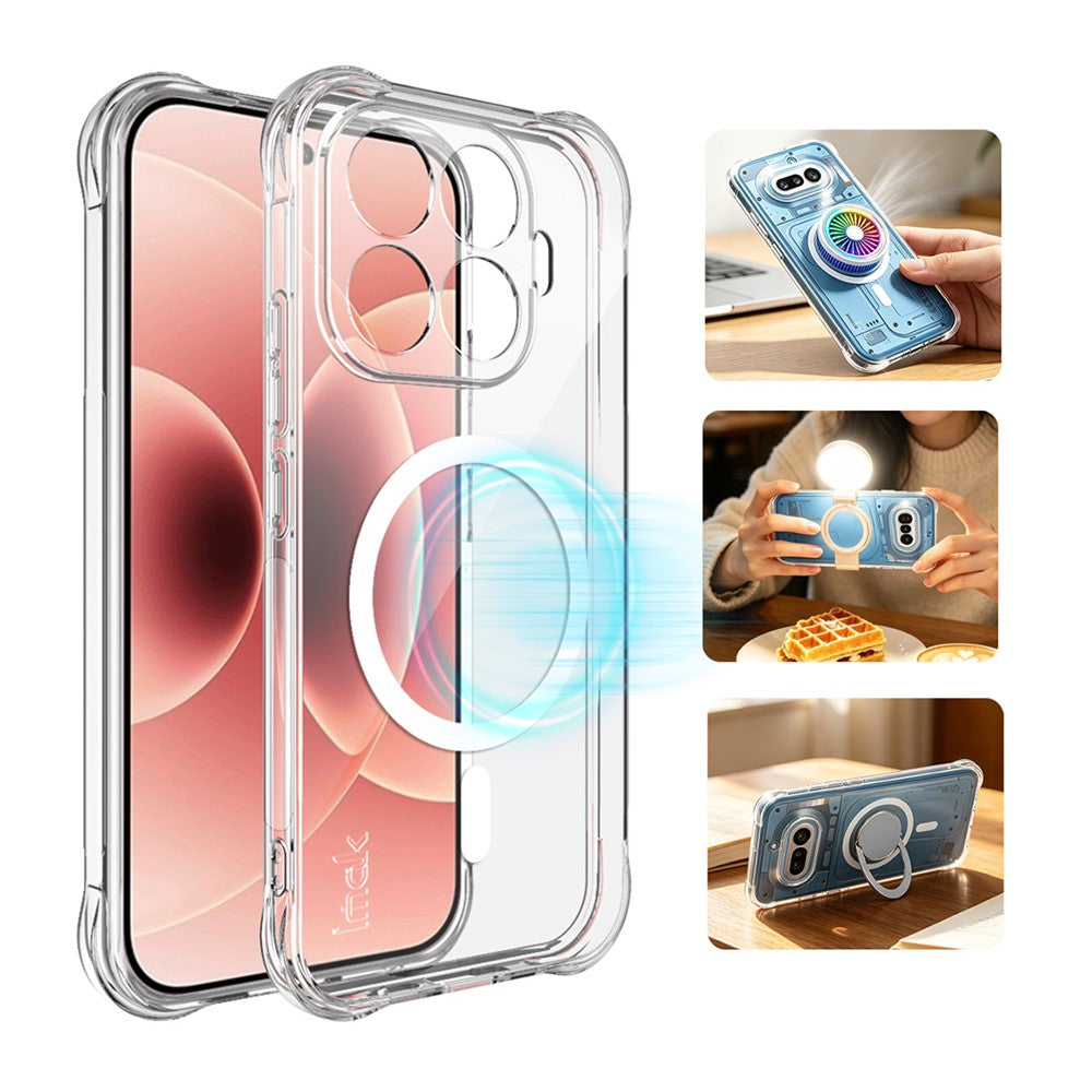 IMAK for Xiaomi 17T Magnetic Case Airbag Shockproof Protection TPU Phone Cover