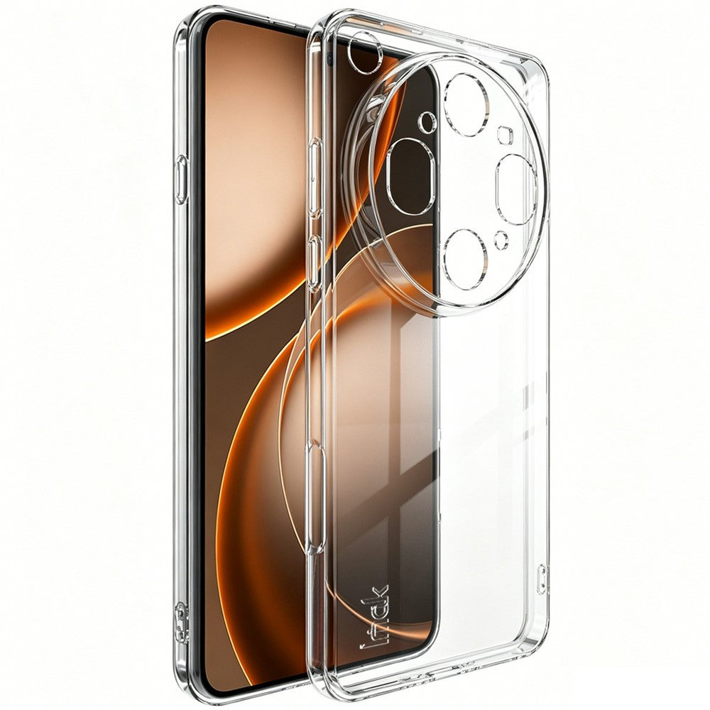 IMAK UX-5 Series til Oppo Find X9 Ultra 5G Glass Back Edition Klart telefoncover Blødt TPU beskyttende telefoncover