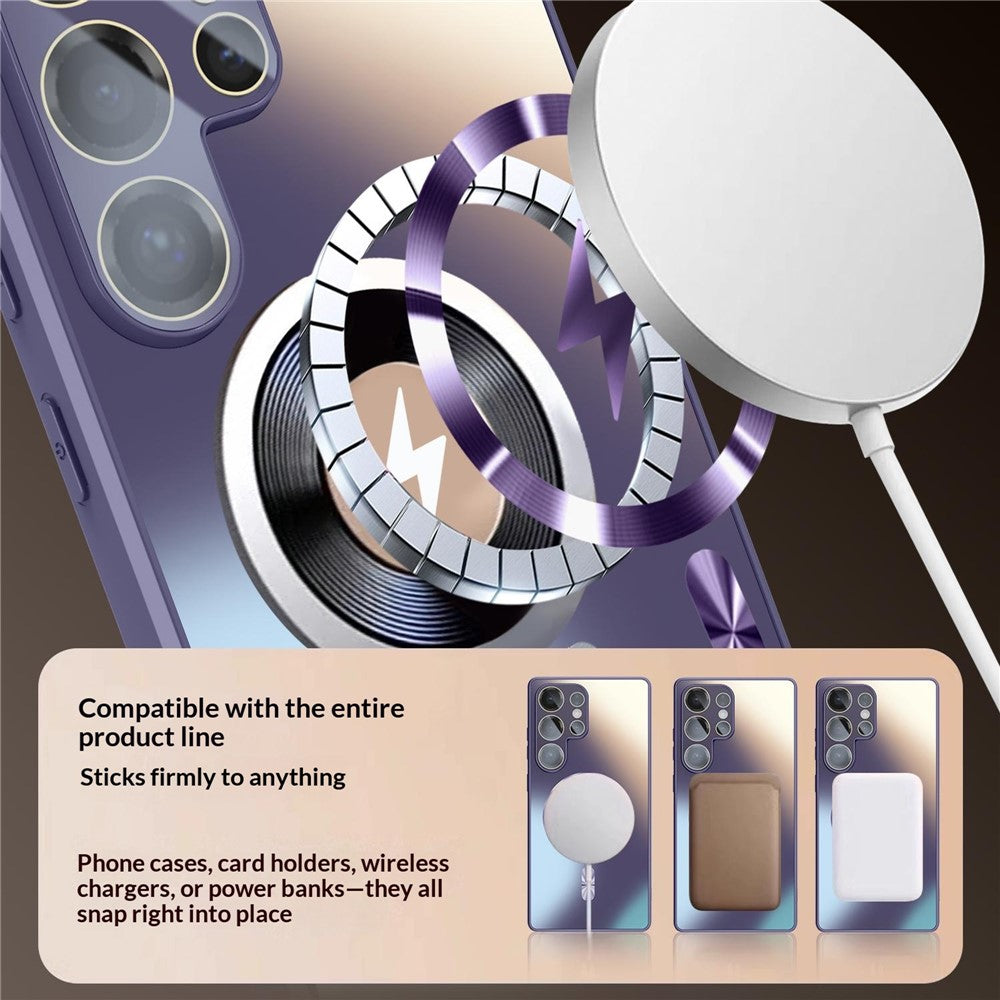 Samsung Galaxy S26 Ultra Magnetiskt Skal AG Matt Kameraskydd TPU mobilskal