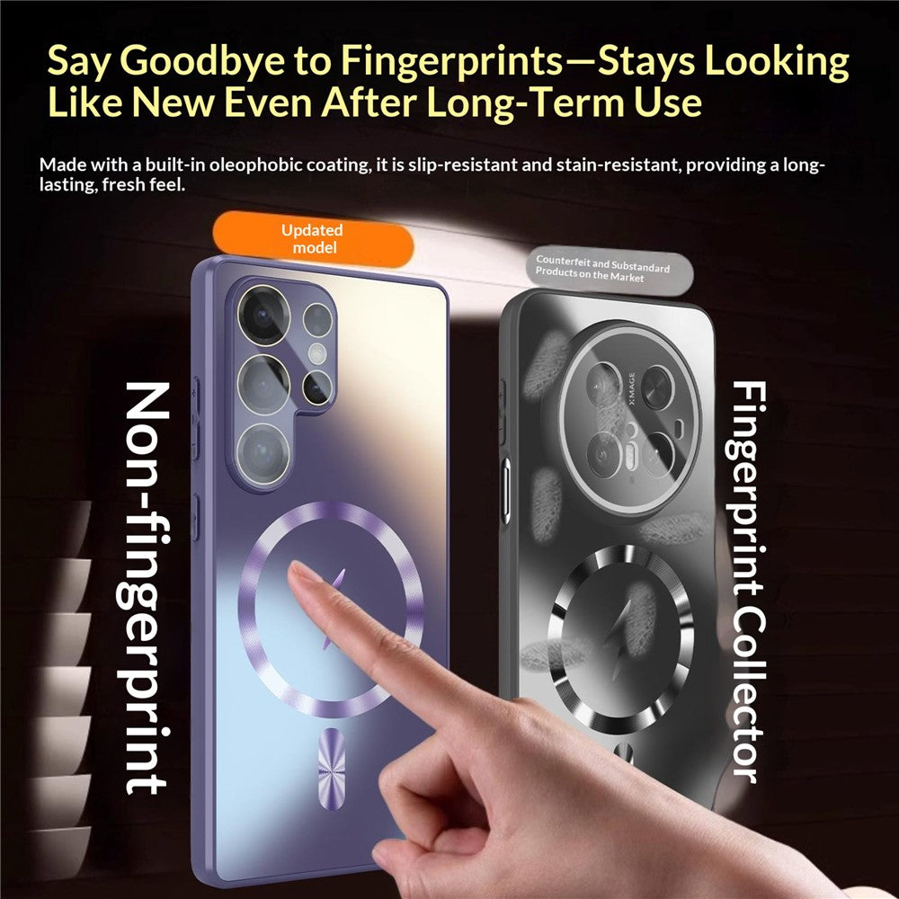 Samsung Galaxy S26 Ultra Magnetiskt Skal AG Matt Kameraskydd TPU mobilskal