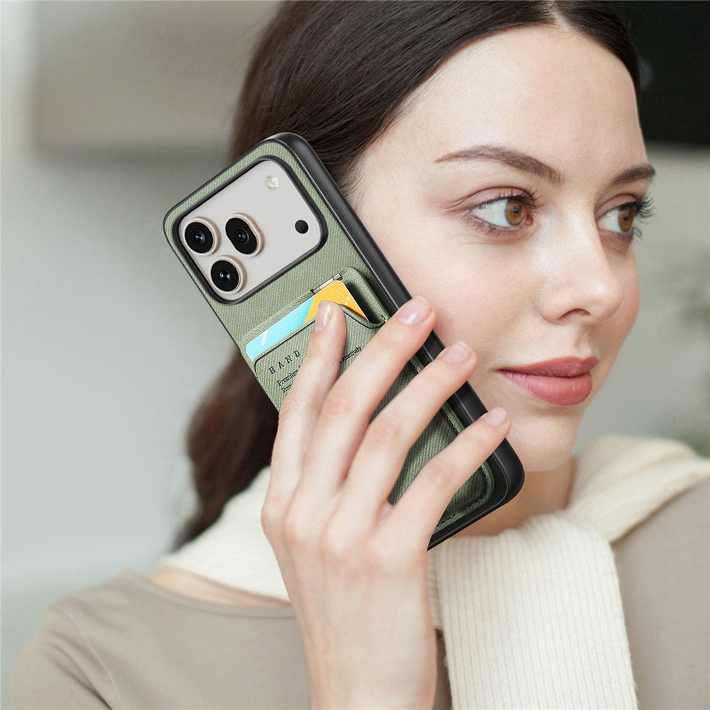 For Honor 600 5G / 600 Pro 5G Case Cloth Texture Leather + PC + TPU Phone Cover with Card Holder Kickstand