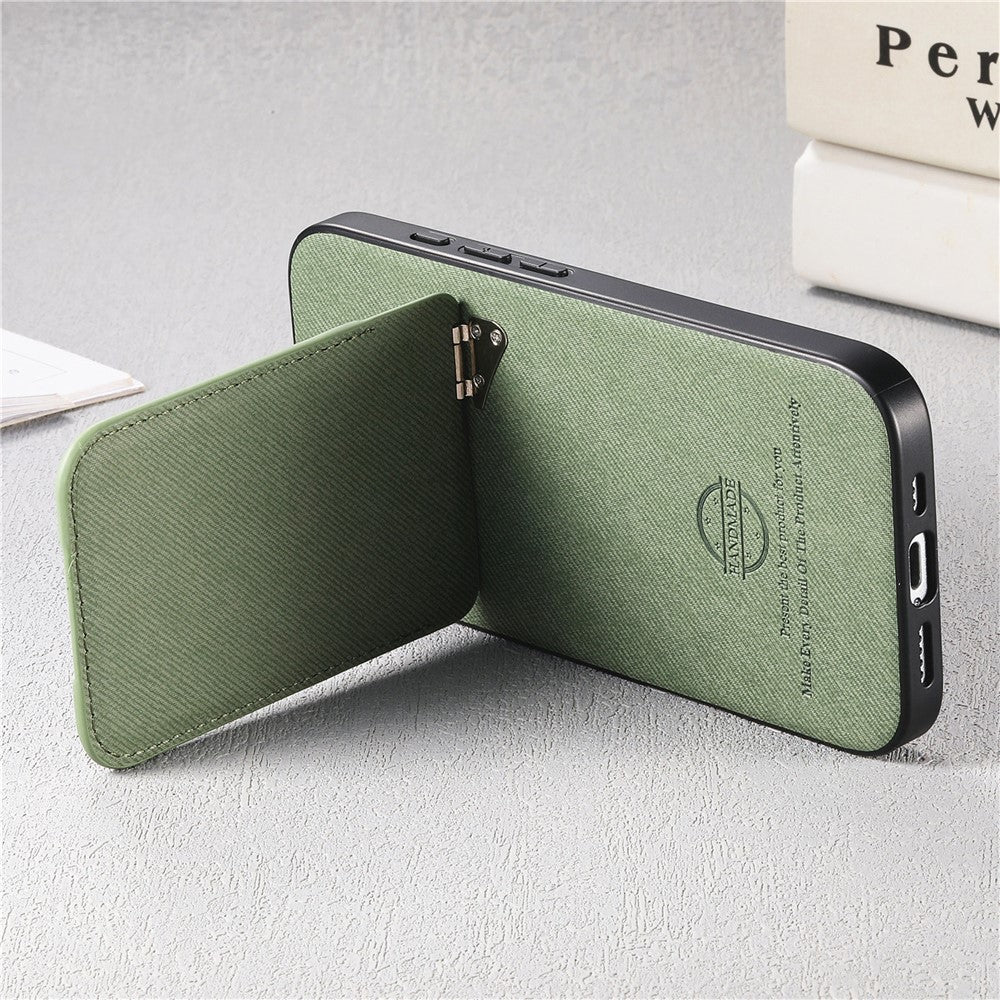 For Honor 600 5G / 600 Pro 5G Case Cloth Texture Leather + PC + TPU Phone Cover with Card Holder Kickstand