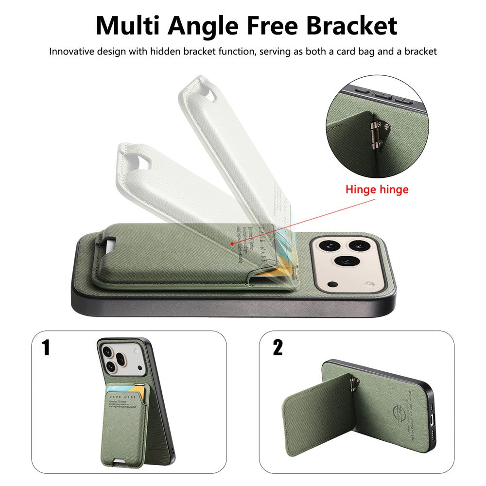 For Honor 600 5G / 600 Pro 5G Case Cloth Texture Leather + PC + TPU Phone Cover with Card Holder Kickstand