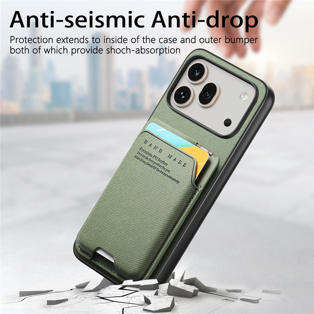 For Honor 600 5G / 600 Pro 5G Case Cloth Texture Leather + PC + TPU Phone Cover with Card Holder Kickstand