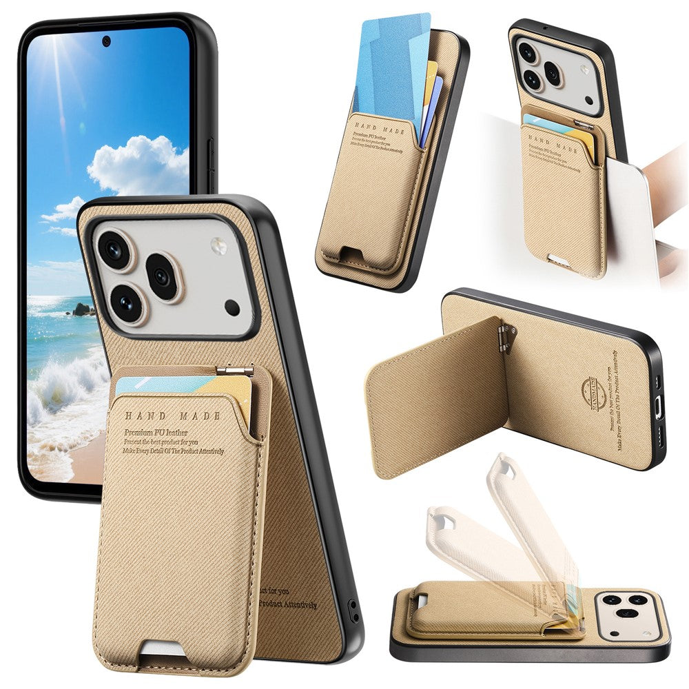 For Honor 600 5G / 600 Pro 5G Case Cloth Texture Leather + PC + TPU Phone Cover with Card Holder Kickstand