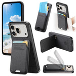 For Honor 600 5G / 600 Pro 5G Case Cloth Texture Leather + PC + TPU Phone Cover with Card Holder Kickstand