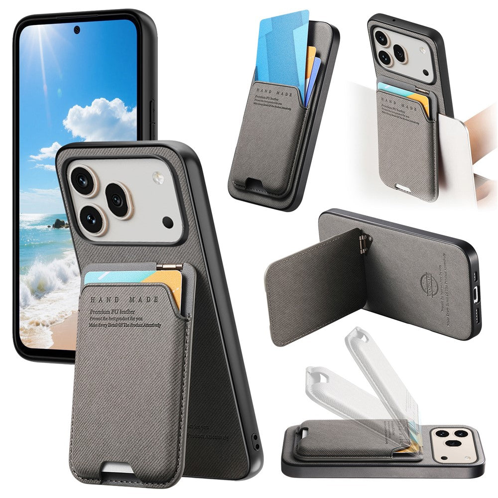 For Honor 600 5G / 600 Pro 5G Case Cloth Texture Leather + PC + TPU Phone Cover with Card Holder Kickstand