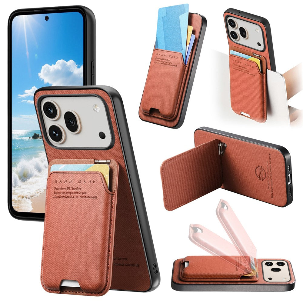 For Honor 600 5G / 600 Pro 5G Case Cloth Texture Leather + PC + TPU Phone Cover with Card Holder Kickstand
