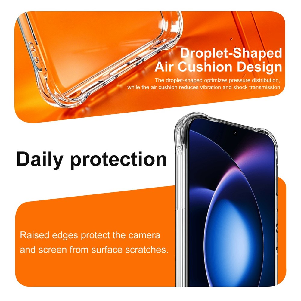 IMAK For Xiaomi 17 Max Case TPU Phone Cover Airbag Shockproof Protection