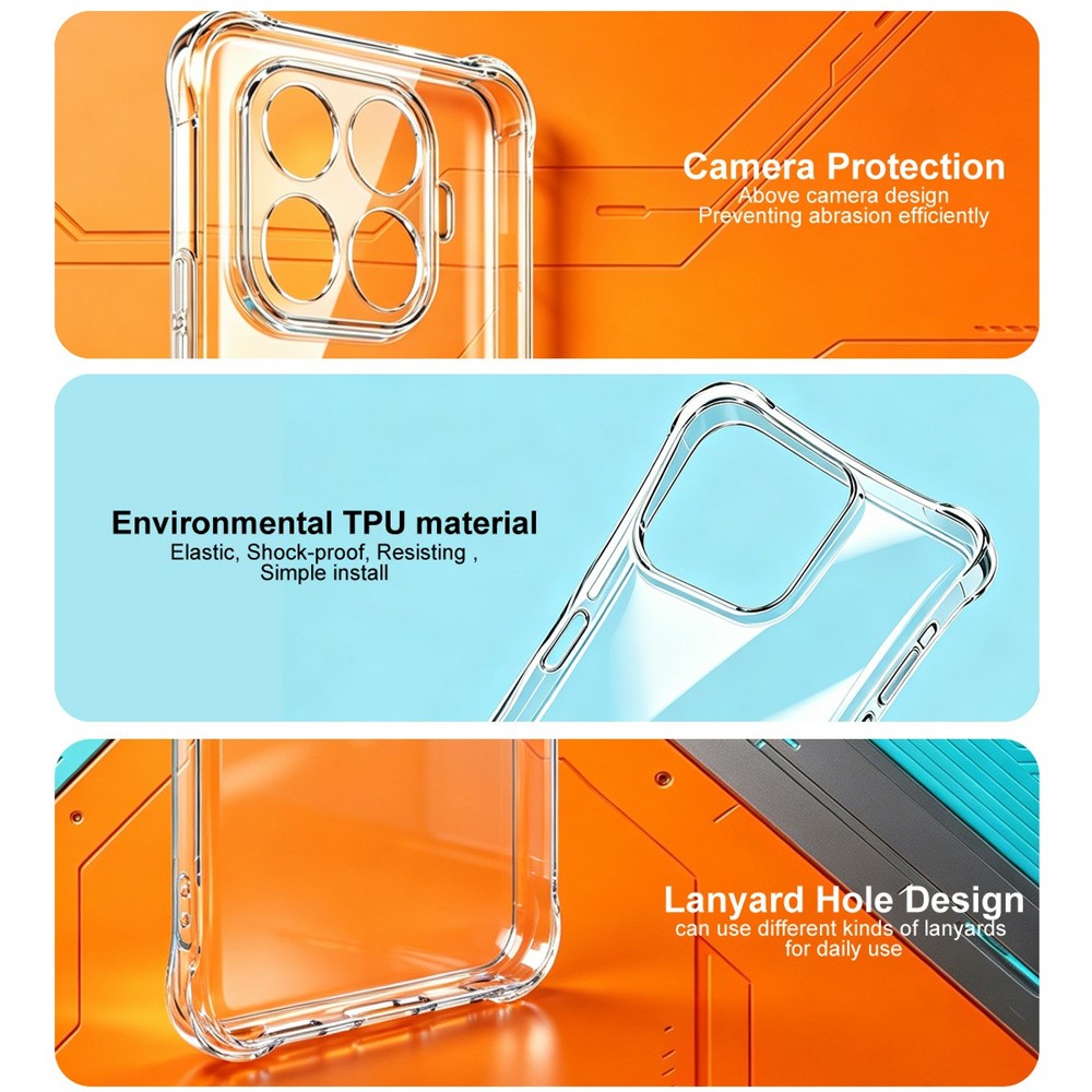 IMAK For Xiaomi 17T Pro Case TPU Phone Cover Airbag Shockproof Protection