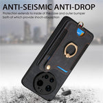 For Xiaomi 17 Ultra 5G Retro PU Leather Case Phone Cover with RFID Blocking Card Holder   /   Ring Holder