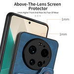 For Xiaomi 17 Ultra 5G Retro PU Leather Case Phone Cover with RFID Blocking Card Holder   /   Ring Holder