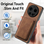 Xiaomi 17 Ultra 5G Magnetiskt Skal Retro Läder + TPU mobilskal med Avtagbar Kortplats