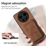 Xiaomi 17 Ultra 5G Magnetiskt Skal Retro Läder + TPU mobilskal med Avtagbar Kortplats