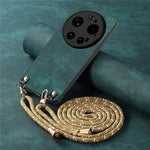 For Xiaomi 17 Ultra 5G Retro Leather Phone Back Cover with Adjustable Strap