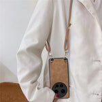 For Xiaomi 17 Ultra 5G Retro Leather Phone Back Cover with Adjustable Strap